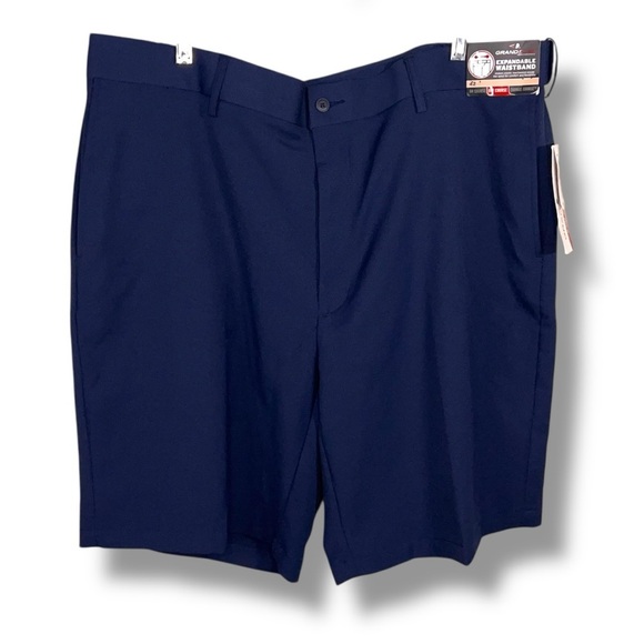 New 42 Waist Grand Slam Blue Mens Golf Shorts Outdoor UPF 50 Expandable Waist - Picture 1 of 12